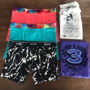 NEW WITH ORIGINAL PACKAGING! JUST RECEIVED. 3X women’s boxers WOXER. SZ M.